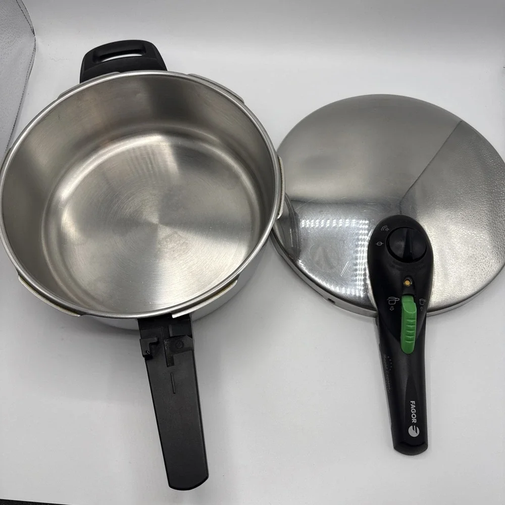 Fagor Rapid Xpress Pressure Cooker 8 + 4 Liters Induction Stainless Steel Basket